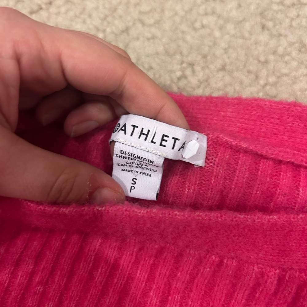 Athleta Layover Sweater Extra Fine Merino Wool Ribbed - Picture 3 of 5
